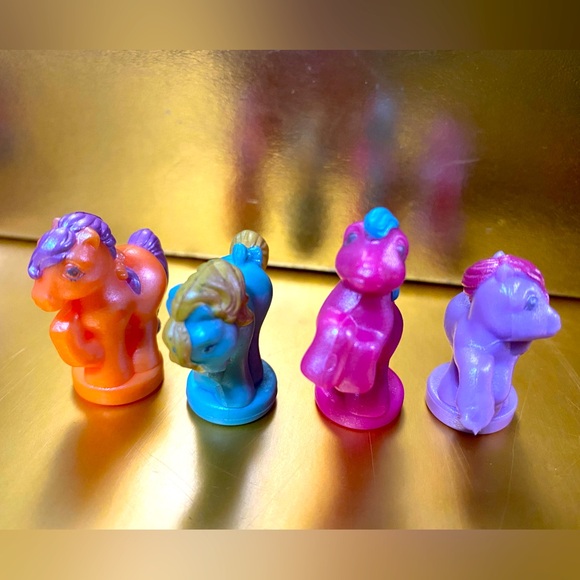 MY LITTLE PONY G1 1987-1988 PETITE PONIES PRETTY ‘N PEARLY PONIES SET OF 4 RARE - Picture 10 of 13